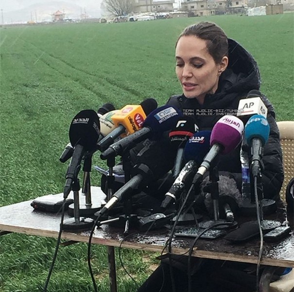 Angelina Jolie in Lebanon-Bekaa
